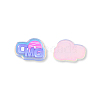 Plate Transparent Acrylic Cabochons OACR-N135-21-1