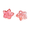 Two Tone Transparent Glass Bead Cap GLAA-H041-01D-2