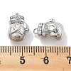 Brass Micro Pave Cubic Zirconia Charms KK-M102-55P-3