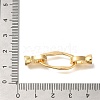 Brass Fold Over Clasps KK-K389-010G-3