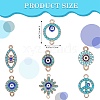 35Pcs 7 Styles Alloy Enamel Connector Charms FIND-SZ0003-56-2