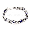 304 Stainless Steel String Bag Chain Bracelets for Women BJEW-G711-07P-1