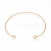 Brass Open Cuff Bangle Making KK-N258-01G-1