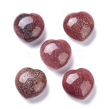 Natural Strawberry Quartz Heart Love Stone G-I285-06J