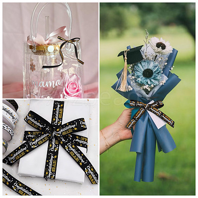 3 Styles Graduation Pattern Polyester Ribbon OCOR-TA0003-32-1