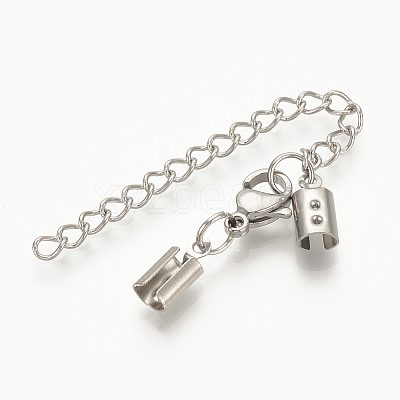 Tarnish Resistant 304 Stainless Steel Chain Extender LS-X-STAS-S076-89-1