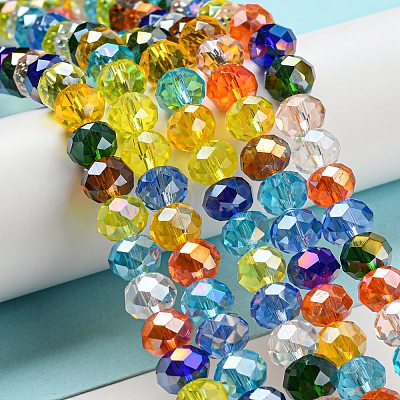Glass Beads Strands EGLA-A034-M8mm-61-1