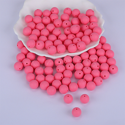 Round Silicone Focal Beads SI-JX0046A-07-1