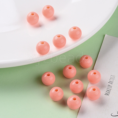 Opaque Acrylic Beads MACR-S370-C10mm-SS2109-1