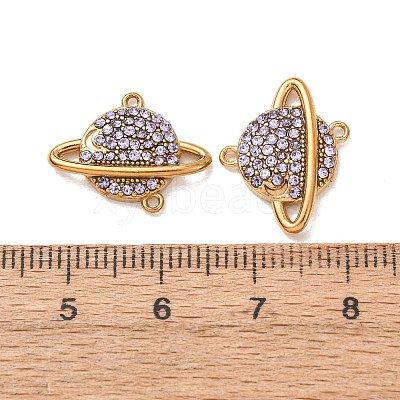 304 Stainless Steel Rhinestone Connector Charms STAS-L318-22G-1