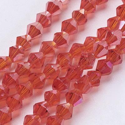 Glass Beads Strands EGLA-S056-13-1