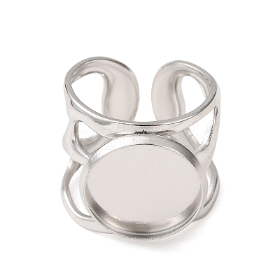 304 Stainless Steel Cuff Ring Components SA-CBA76C4-02P-04-1
