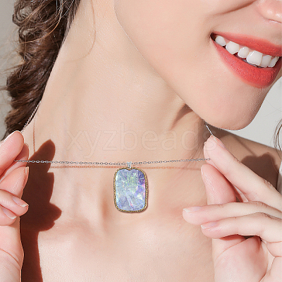 48Pcs 6 Styles Alloy Open Back Bezel Pendants FIND-CA0008-85-1