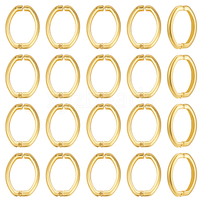 20Pcs Brass Twister Clasps KK-UN0005-31-1