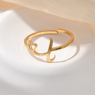304 Stainless Steel Cuff Rings for Women RJEW-D285-01G-L-1