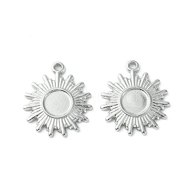 Non-Tarnish 304 Stainless Steel Pendant Cabochon Settings STAS-L269-036P-1