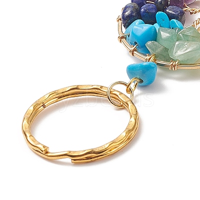 Synthetic Turquoise Keychain X1-KEYC-JKC00435-05-1