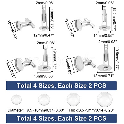 304 Stainless Steel Cuffinks STAS-UN0008-82-1