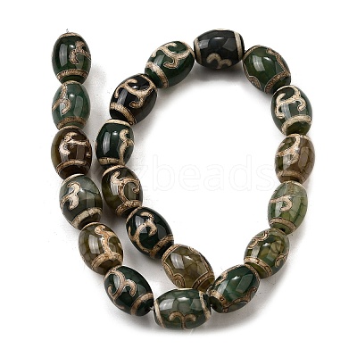 Tibetan Style dZi Beads Strands G-S389-A06-1