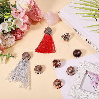 10Pcs Tibetan Style Alloy Pendant Bails FIND-CA0011-43R-1