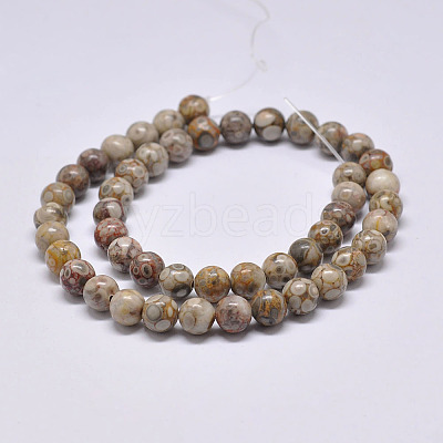 Natural Maifanite/Maifan Stone Beads Strands G-F353-6mm-1