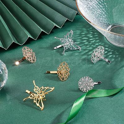 18Pcs 9 Style Iron Hair Findings FIND-PH0002-57-1