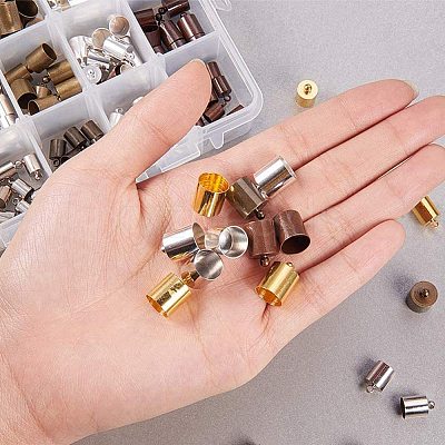 Brass Cord Ends KK-PH0035-25-1