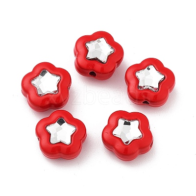 Spray Painted Alloy Bead PALLOY-H134-24-1