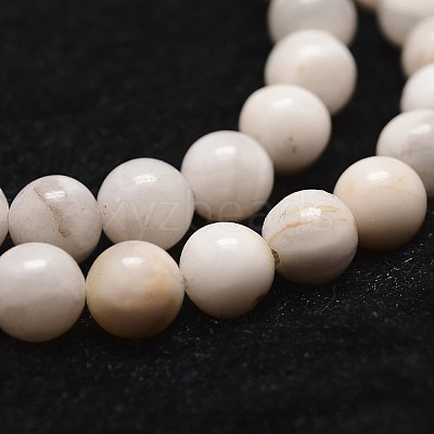 Natural White Crazy Lace Agate Bead Strands G-D840-55-6mm-1