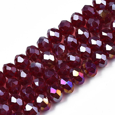 Electroplate Glass Beads Strands LS-EGLA-A034-T8mm-B29-1