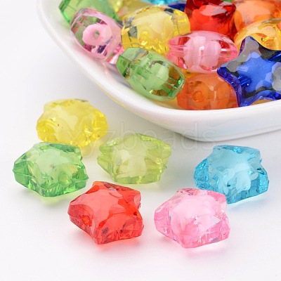 Transparent Acrylic Beads TACR-S091-16mm-M-1