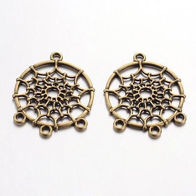 Tibetan Style Alloy Chandelier Components Links LS-TIBE-A30127-AB-NR-1