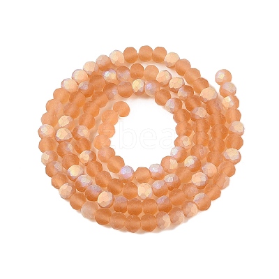 Transparent Glass Beads Strands EGLA-A044-T4mm-MB23-1