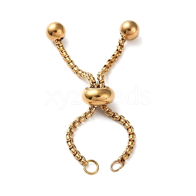 304 Stainless Steel Adjustable Finger Ring Findings STAS-P328-06B-G-1