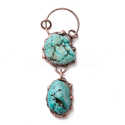Natural Magnesite Big Pendants G-M383-17R-1