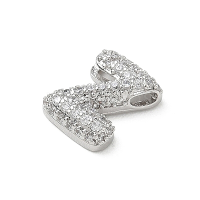 Brass Micro Pave Cubic Zirconia Pendants KK-A300-02P-Z-1