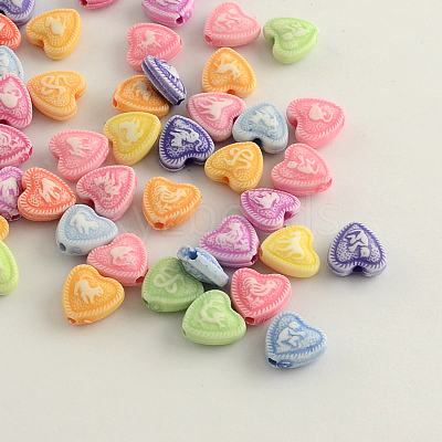 Craft Style Acrylic Beads MACR-Q157-M34-1