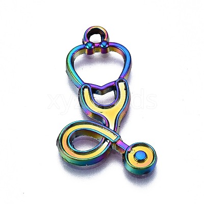Rainbow Color Alloy Pendants PALLOY-S180-194-NR-1