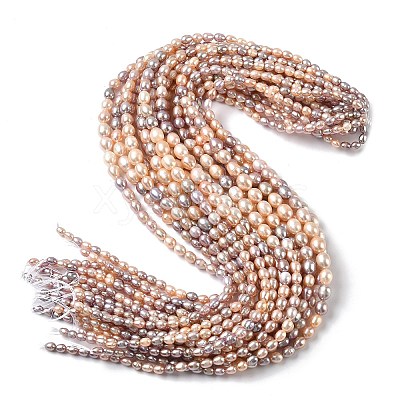 Natural Cultured Freshwater Pearl Beads Strands PEAR-C004-16-1
