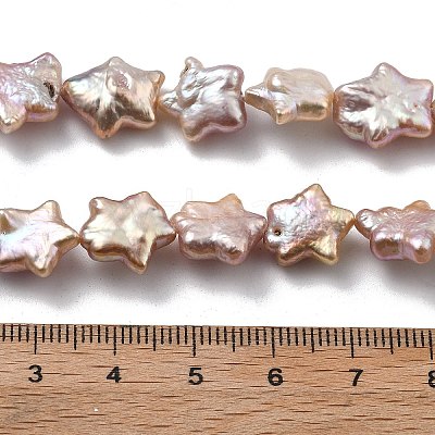 Natural Baroque Keshi Pearl Beads Strands PEAR-P064-04B-01B-1