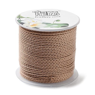 20M Polyester Braided Cord for Jewelry Making OCOR-G015-04A-06-1