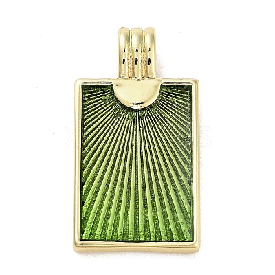 Real 18K Gold Plated Rack Plating Brass Enamel Pendants KK-M293-43G-03-1