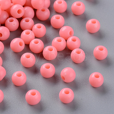 Opaque Acrylic Beads X-MACR-S370-C6mm-A04-1