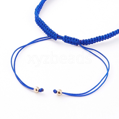 Adjustable Nylon Thread Braided Bead Bracelet Making AJEW-JB00893-1