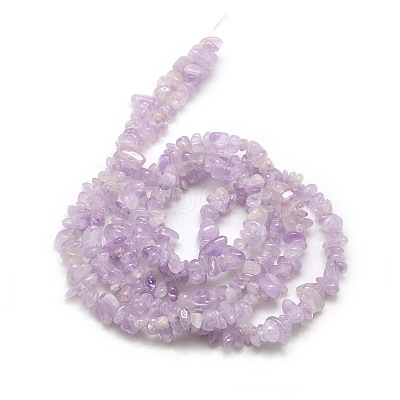 Natural Lavender Amethyst Beads Strands X-G-P035-12-1
