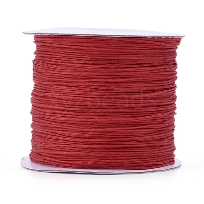 Nylon Braided Cord for Woven Jewelry Making Macrame Craft NWIR-D055-0.6mm-02-1