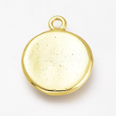 Brass Enamel Pendants KK-H103-01E-G-1