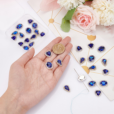 30Pcs 3 Style Sew on Rhinestone GLAA-GA0001-63B-1