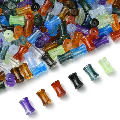 250Pcs Gradient Color Transparent Acrylic Beads OACR-FS0001-93-1