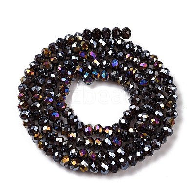 Baking Electroplate Glass Beads Strands DGLA-A039-J2MM-B20-1